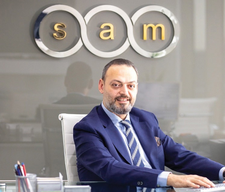 سامي أبو أحمد رئيس مجلس إدارة شركة سام للمعادن الثمينة