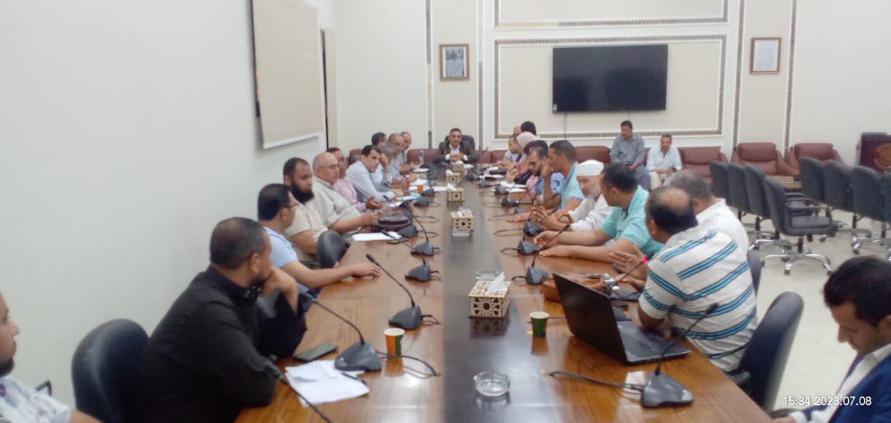 اللقاء الجماهيري السادس مع ممثلي المناطق السكنية بمدينة السادات
