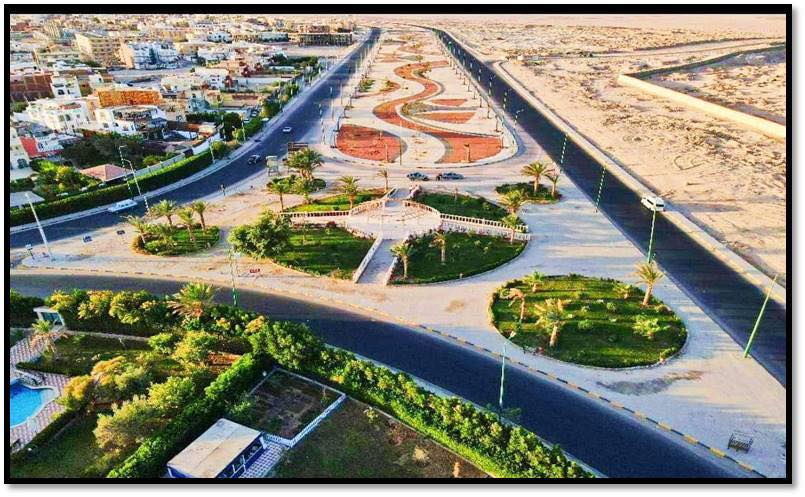 تطوير طريق المطار بمدينة الغردقة